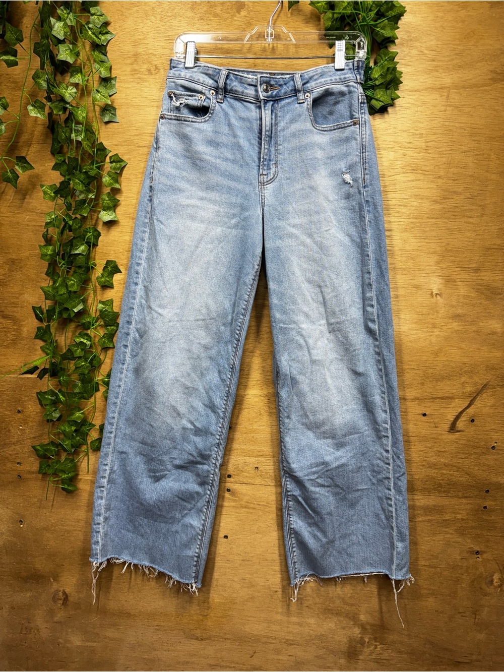 American Eagle Dreamy Drape Super High Baggy Wide Leg
